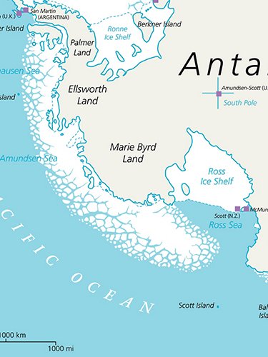 Mare e piattaforma di Ross, Antartide