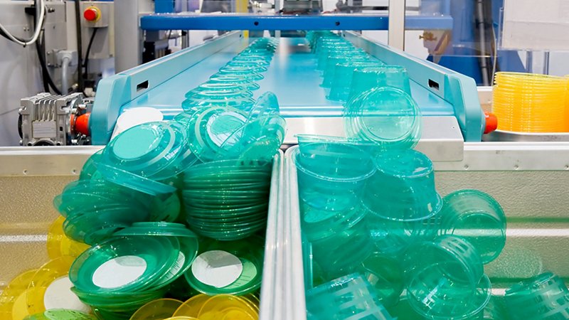 Mass production of plastic