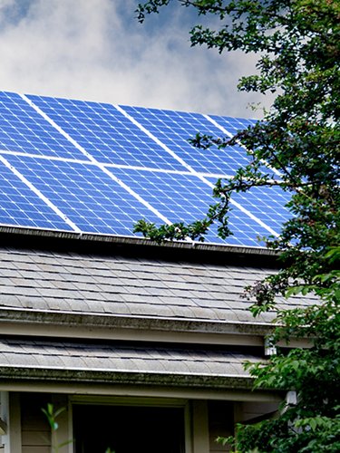 Fotovoltaico sul tetto di una casa