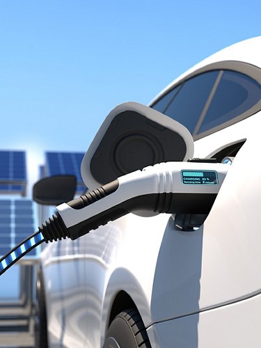 Solar powered electric car