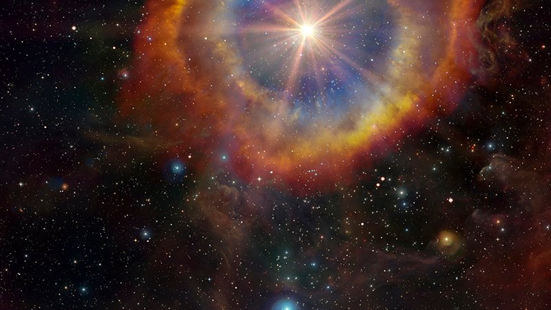 Explosion of a star