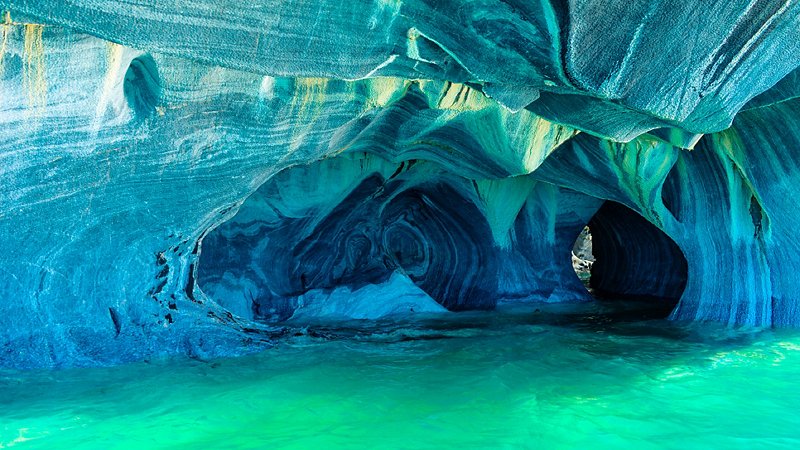 Cuevas de Mármol, Cile