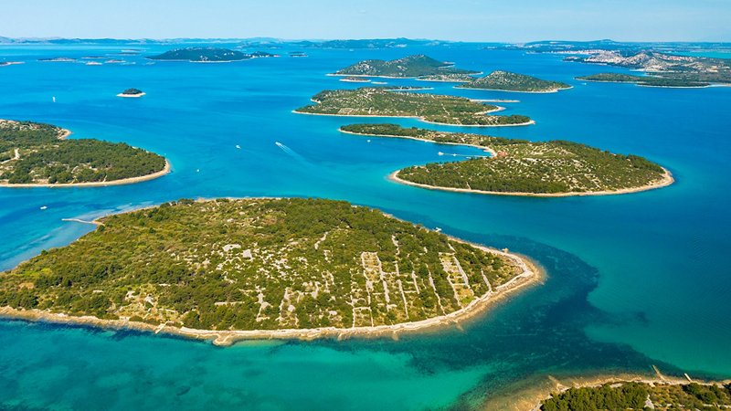 Islets along the Croatian coast