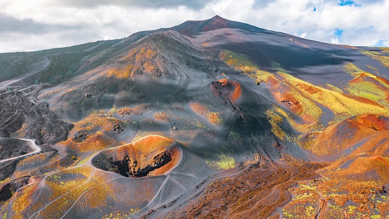 Volcanic landscape on Etna - Italy