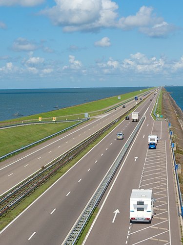 Diga Afsluitdijk in Olanda