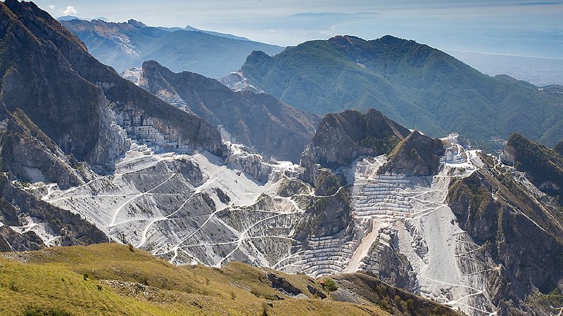 Marble quarry on the Apuan Alps