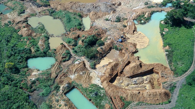 Mining area in the Amazon