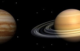 Jupiter and Saturn in conjunction for one day