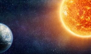 Today the sun is further away (but it is hot)