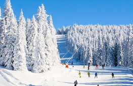 Con gli sci ai piedi