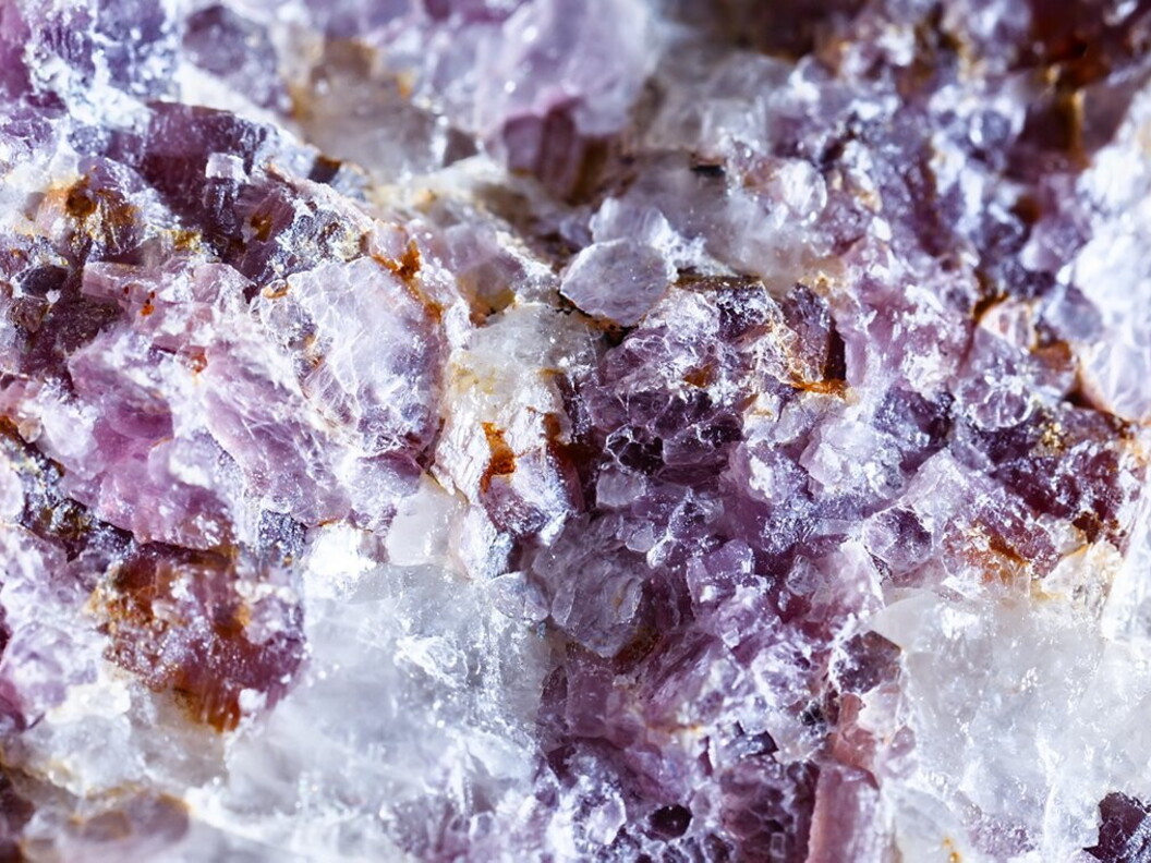 Lepidolite, un minerale contenente litio