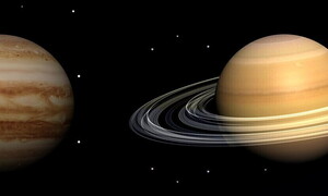 Giove e Saturno congiunti per un giorno