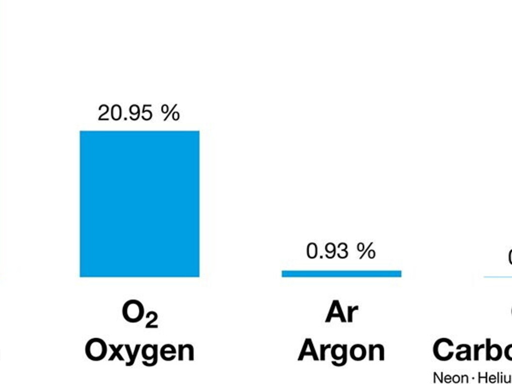 Percentuali di gas atmosferici