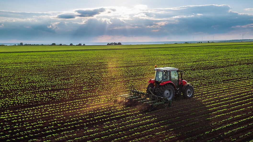 Trattore in campo