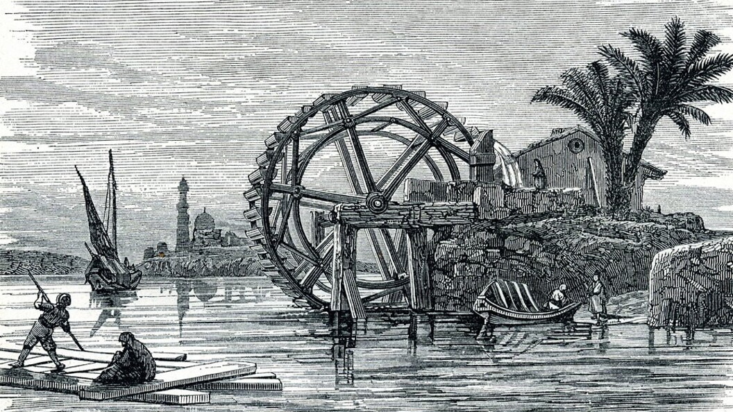 Ruote idrauliche sul Nilo