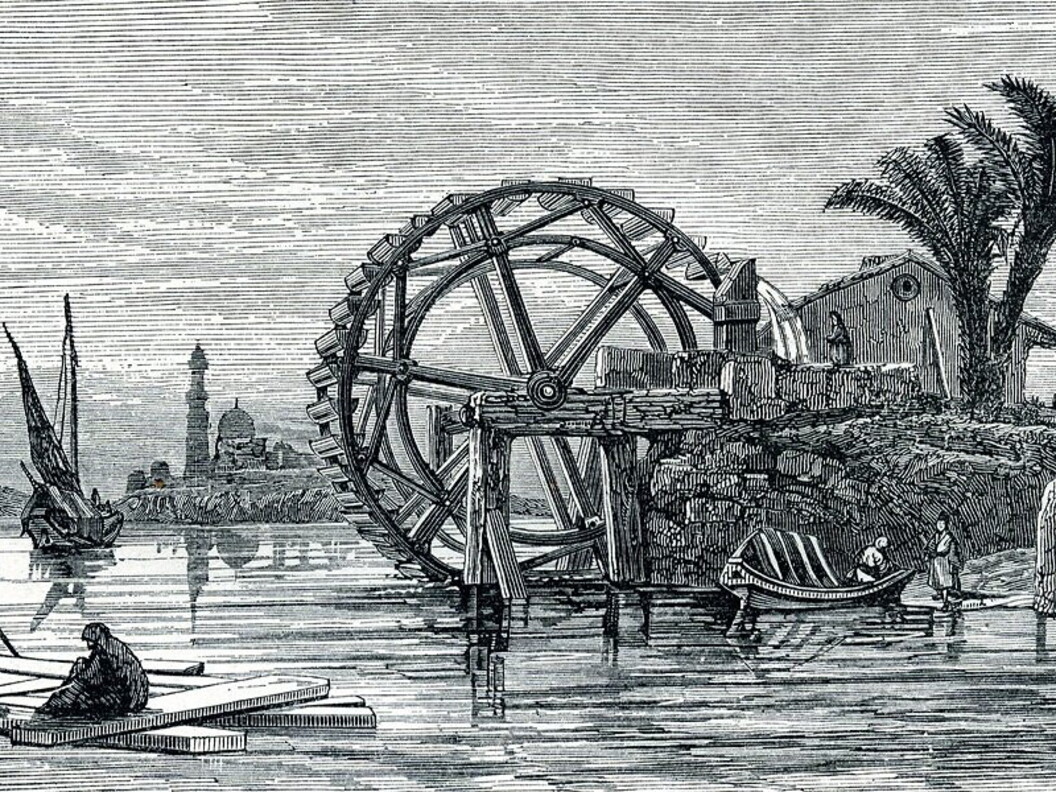 Ruote idrauliche sul Nilo