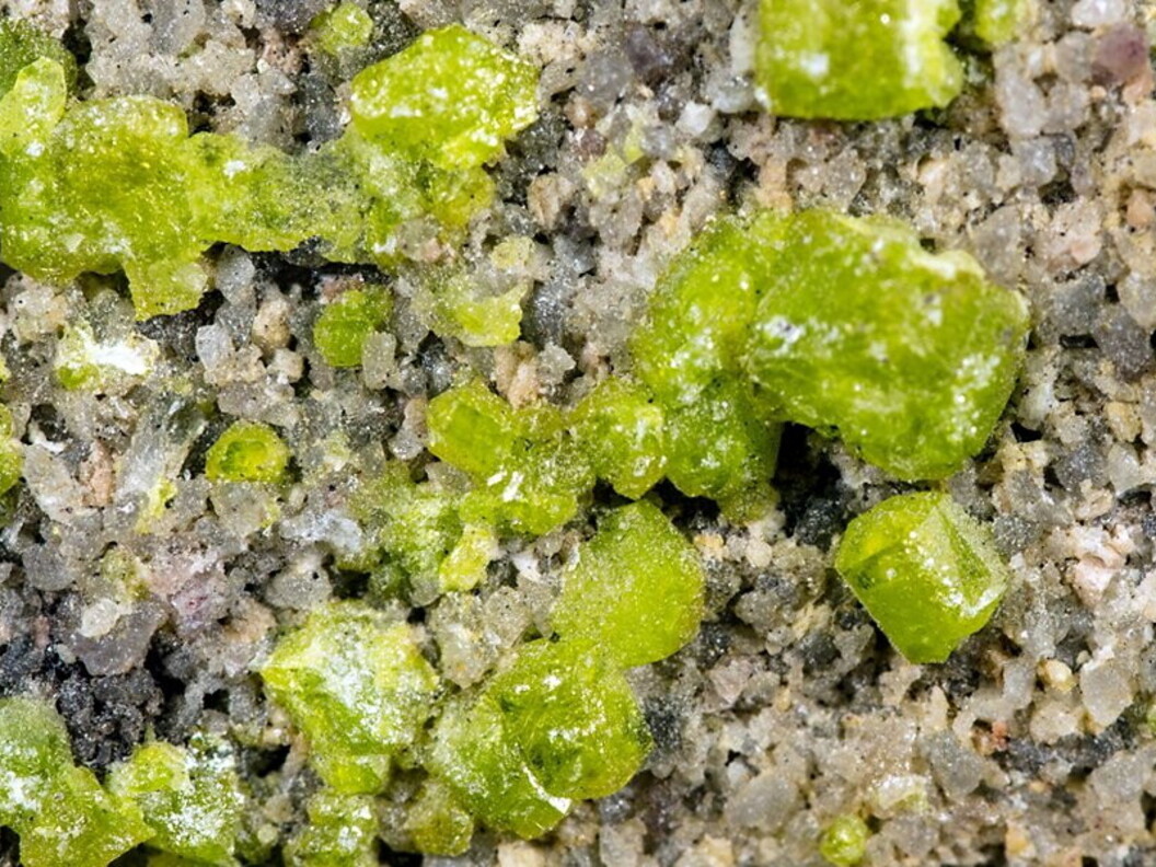 Cristalli di olivina