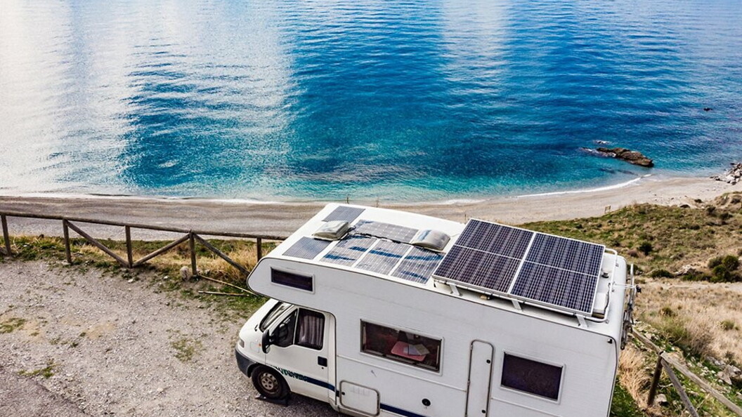 Pannelli fotovoltaici su un camper