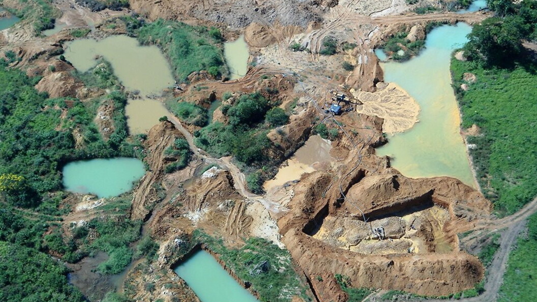 Area mineraria in Amazzonia