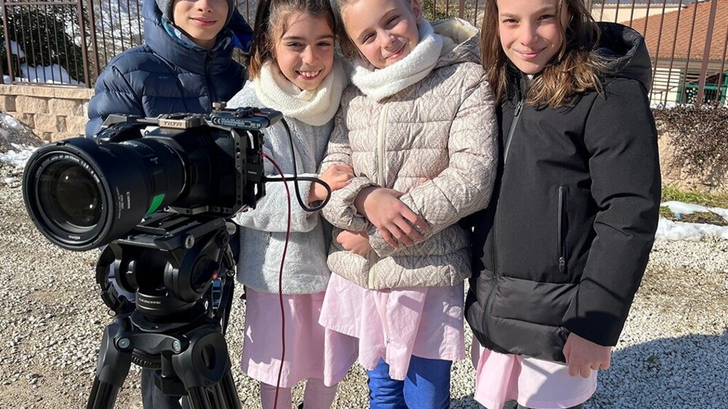 I bambini della scuola primaria “Alcide De Gasperi” di Norcia