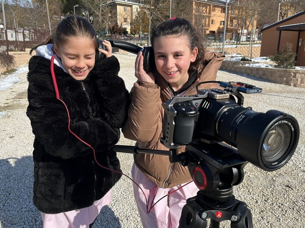 I bambini della scuola primaria “Alcide De Gasperi” di Norcia