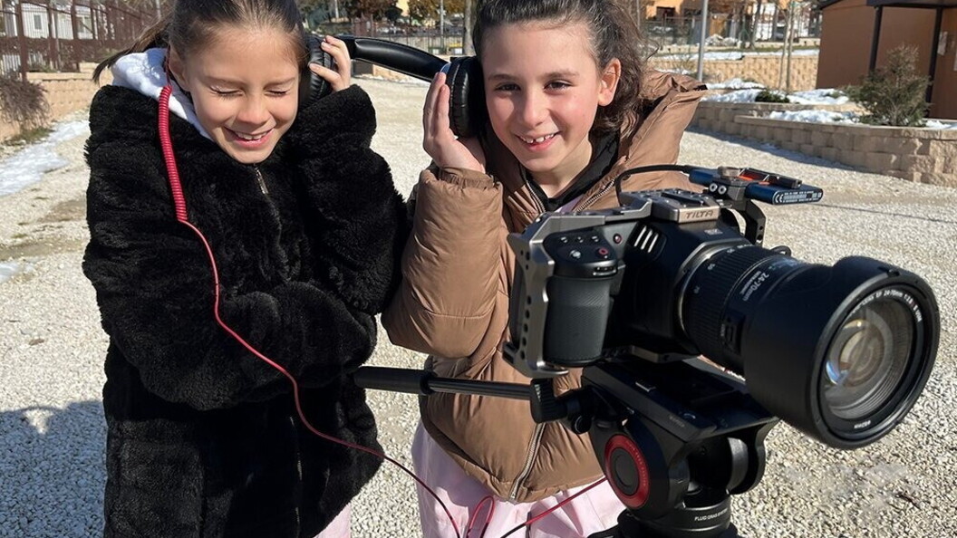 I bambini della scuola primaria “Alcide De Gasperi” di Norcia