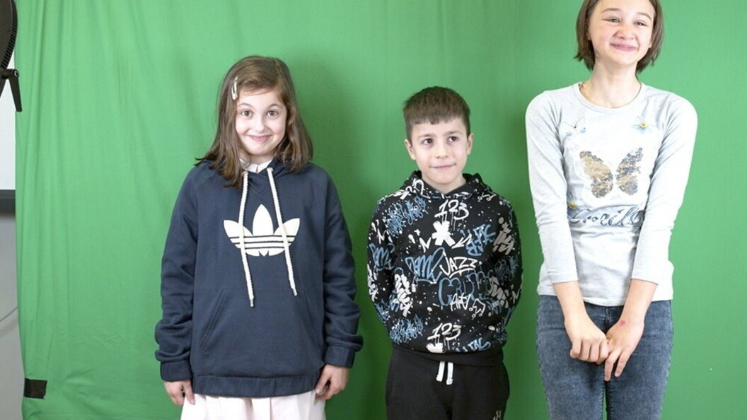 I bambini della scuola primaria “Alcide De Gasperi” di Norcia