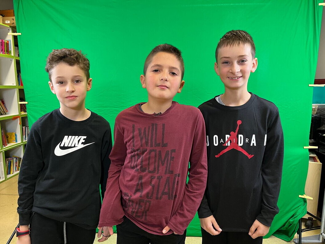 Ecco i bambini della 4^A e della 4^B all’opera!