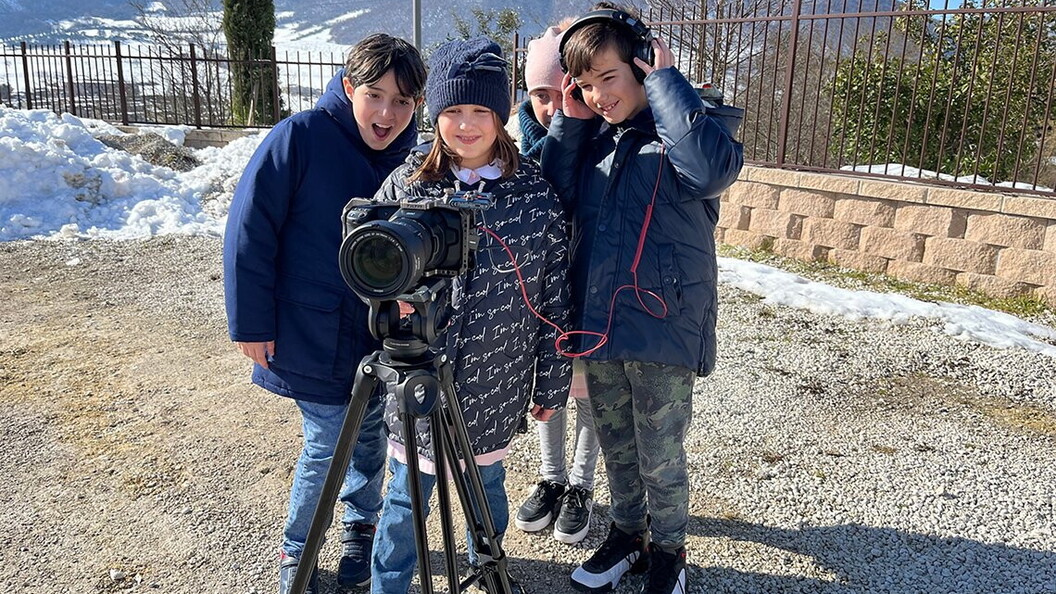 I bambini della scuola primaria di Norcia “Alcide De Gasperi”