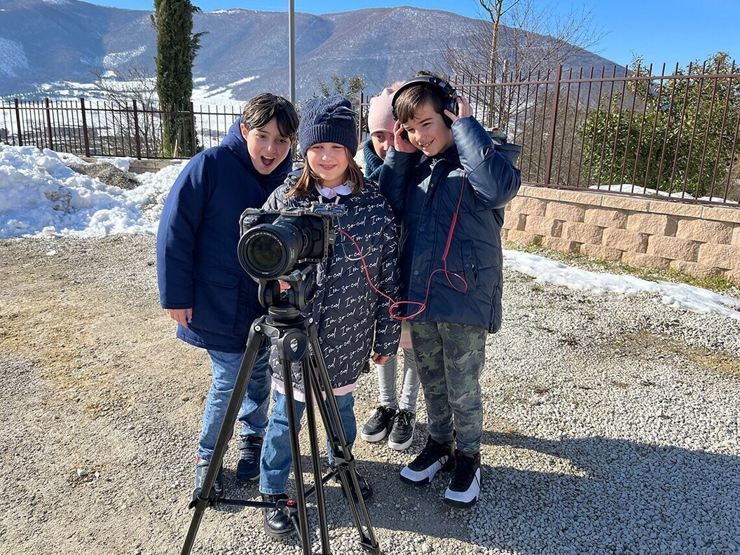 I bambini della scuola primaria di Norcia “Alcide De Gasperi”