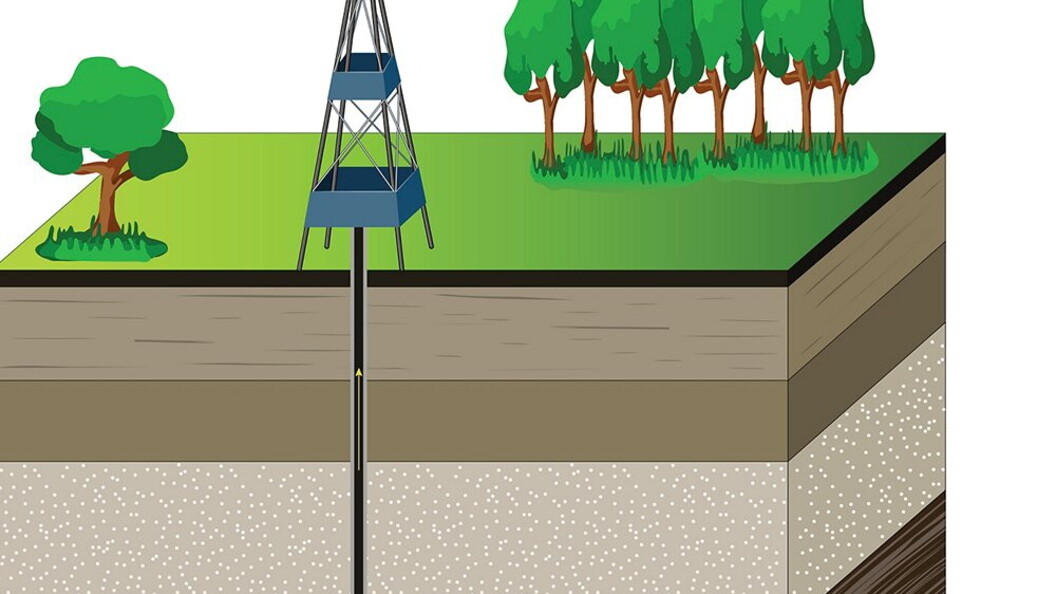 Schema di un pozzo a terra