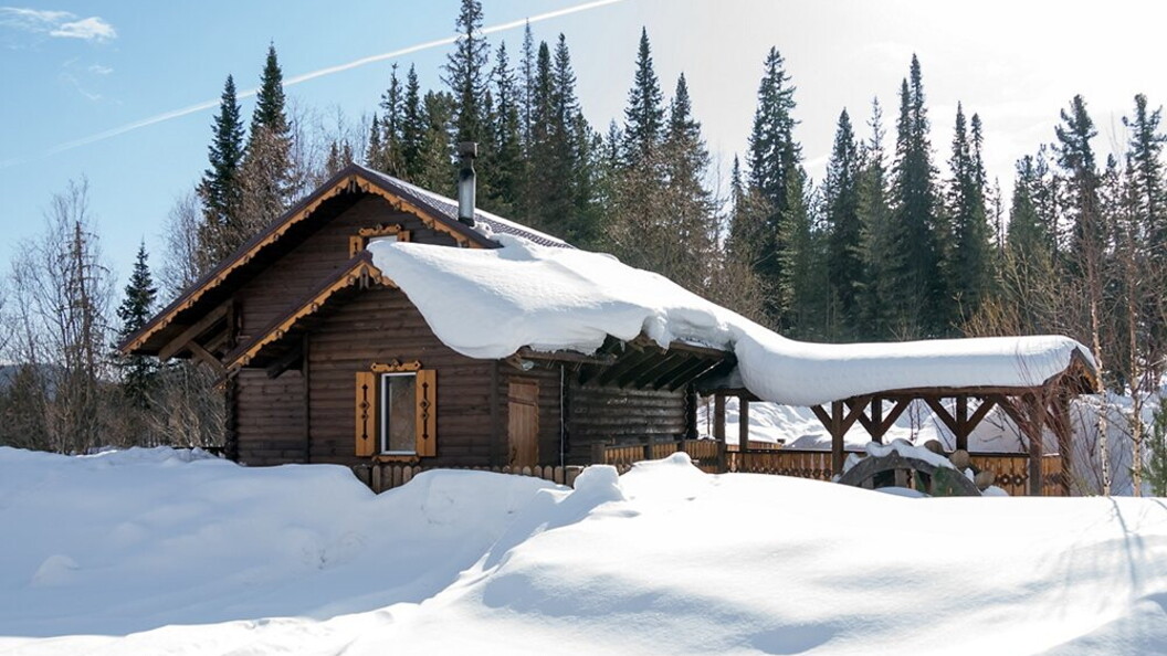 Chalet innevato