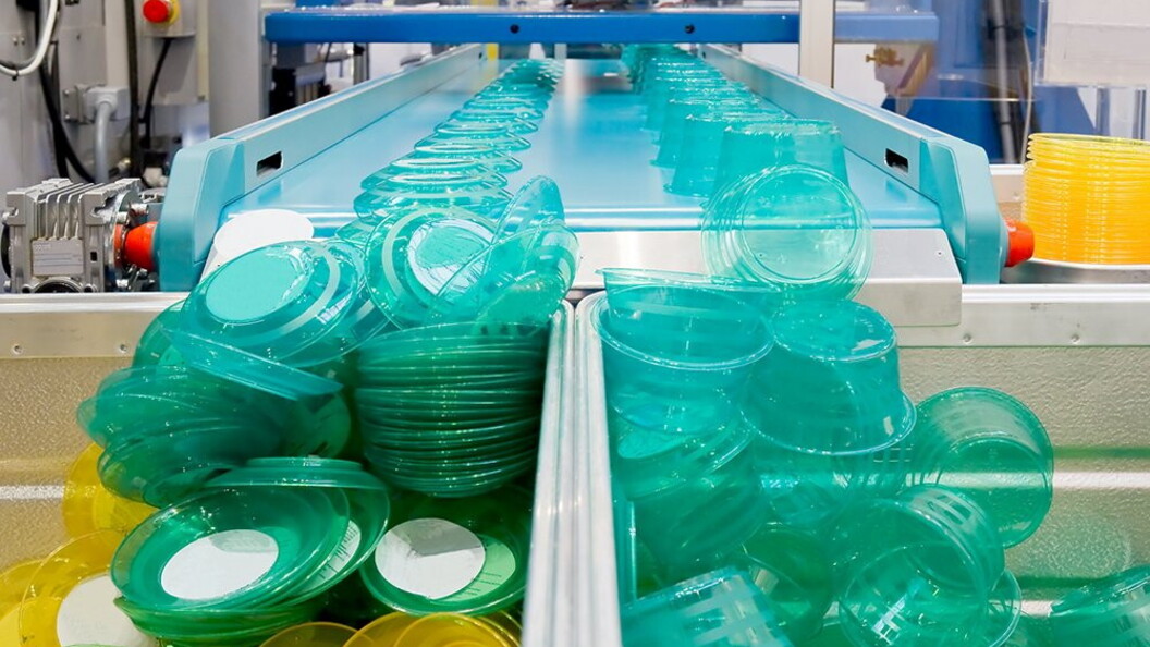 Produzione di massa di plastica