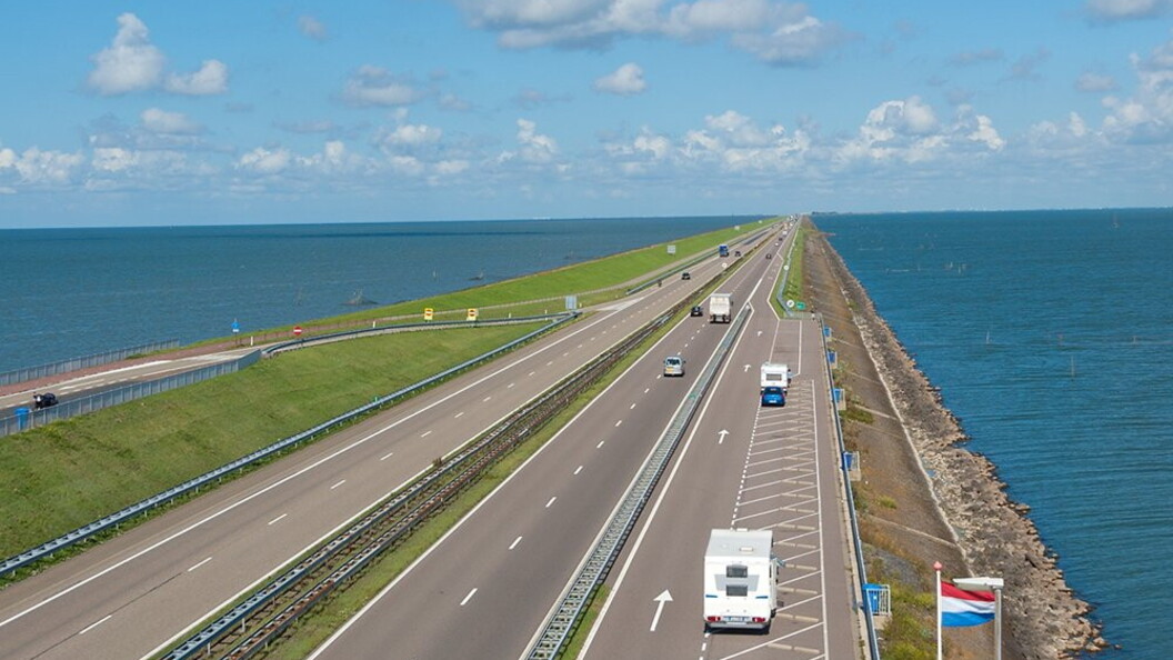 Diga Afsluitdijk in Olanda