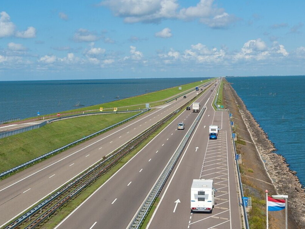 Diga Afsluitdijk in Olanda