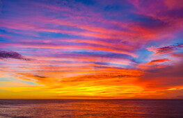 Climate, sunset and paintings